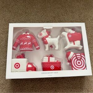 New! Target Wondershop 2024 Ceramic Christmas Tree Ornament Set, 6 Count